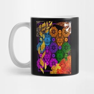 the skeleton wonderwall ecopop pattern Mug